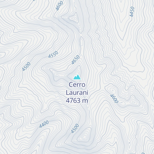 Map of Cerro Laurani