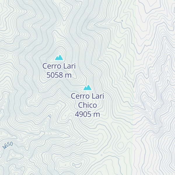 Map of Cerro Lari Chico