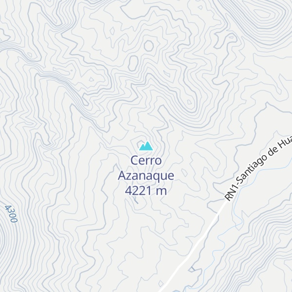 Map of Cerro Azanaque