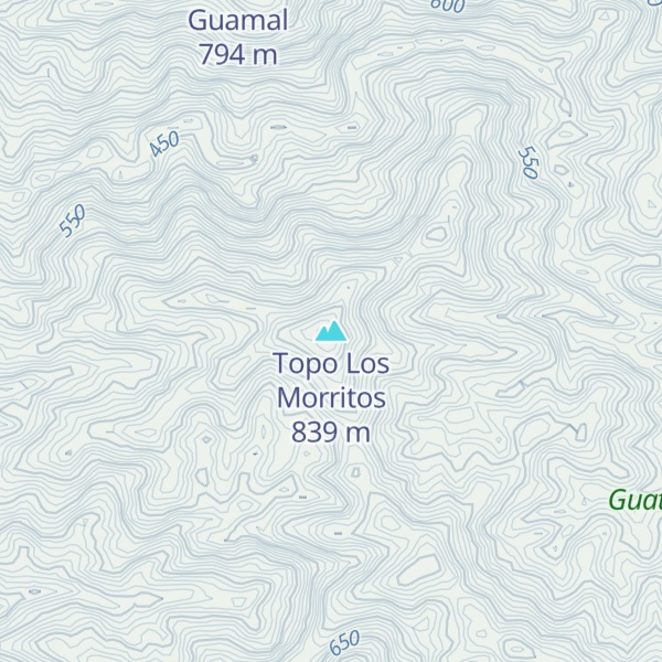 Map of Topo Los Morritos