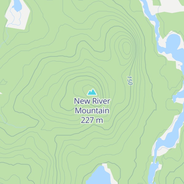 Map of New River Mountain