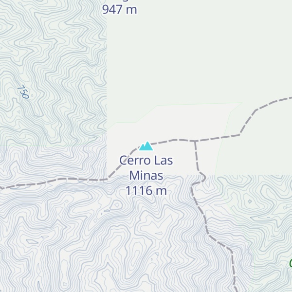 Map of Cerro Las Minas