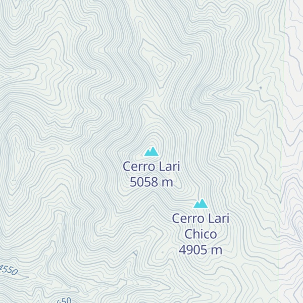 Map of Cerro Lari