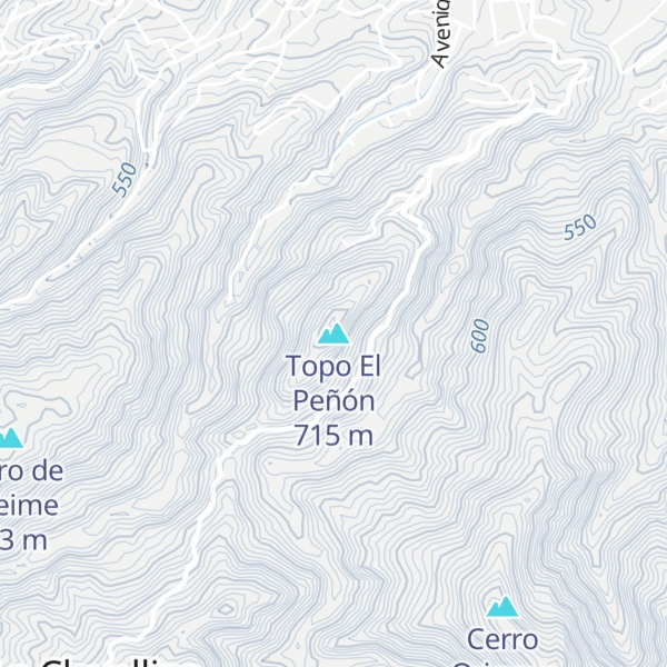 Map of Topo El Peñón