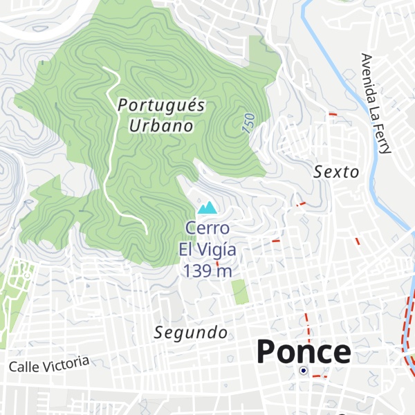 Map of Cerro El Vigía