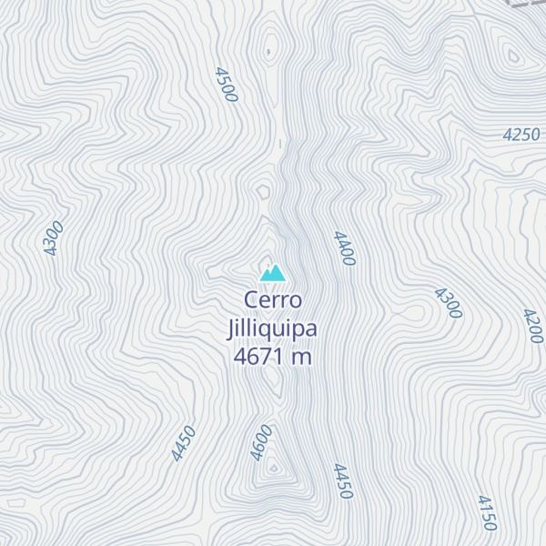 Map of Cerro Jilliquipa
