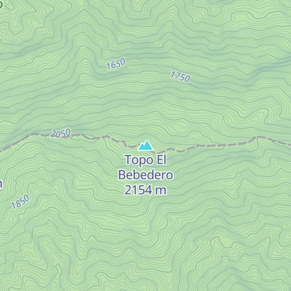 Map of Topo El Bebedero