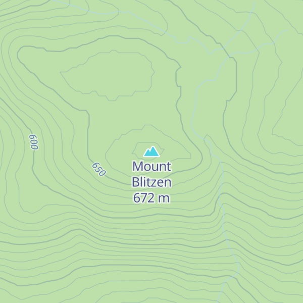 Map of Mount Blitzen