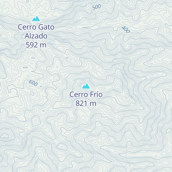 Map of Cerro Frío