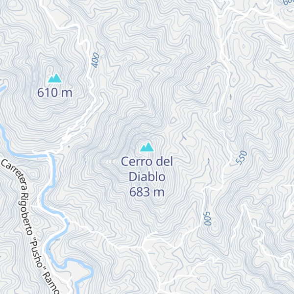 Map of Cerro del Diablo