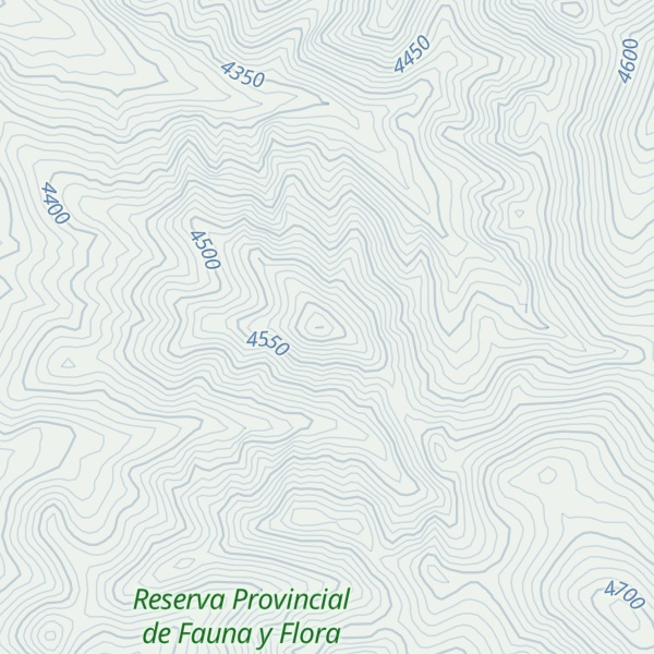 Map of Cerro El Bolsón