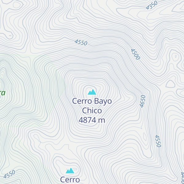 Map of Cerro Bayo Chico