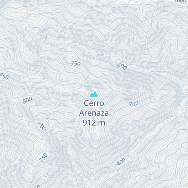 Map of Cerro Arenaza