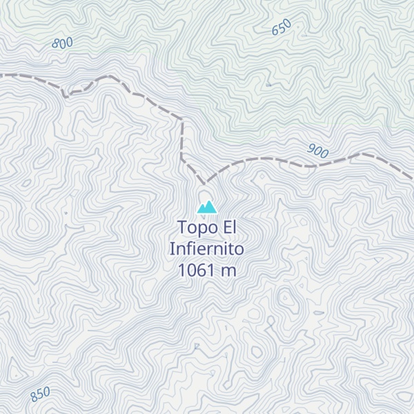 Map of Topo El Infiernito