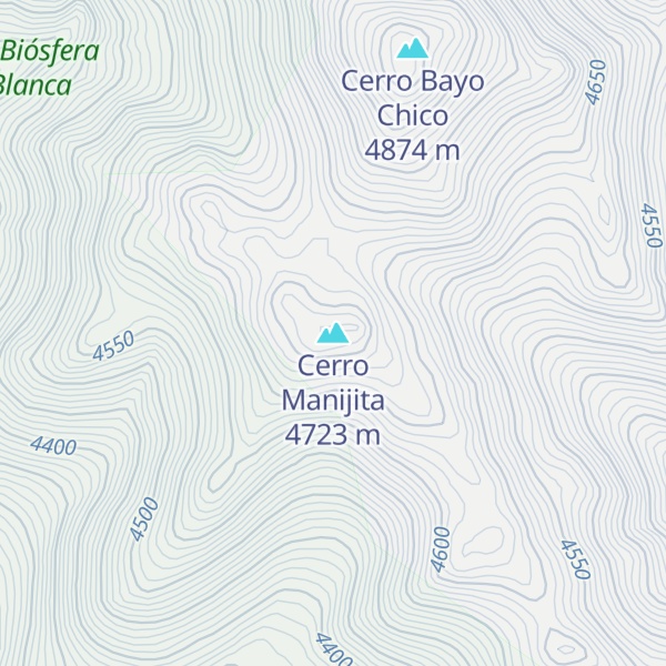 Map of Cerro Manijita
