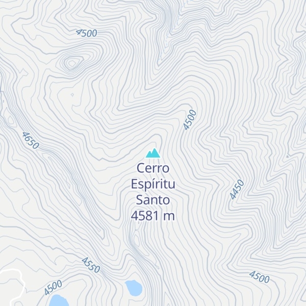 Map of Cerro Espíritu Santo