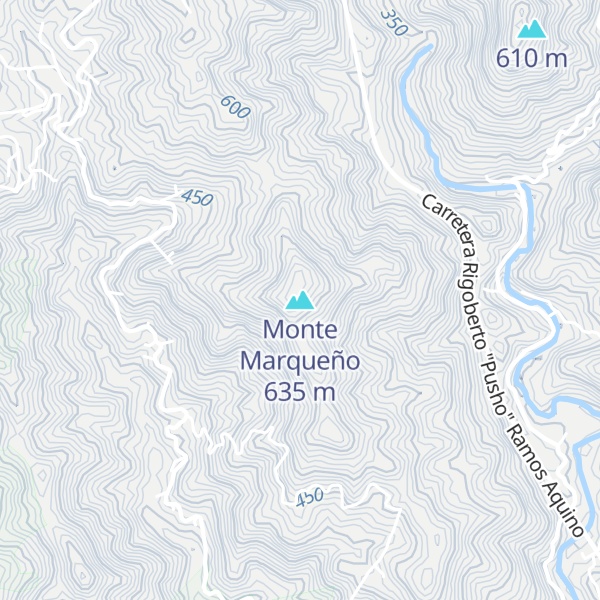 Map of Monte Marqueño