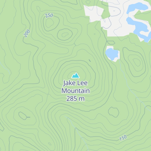 Map of Jake Lee Mountain