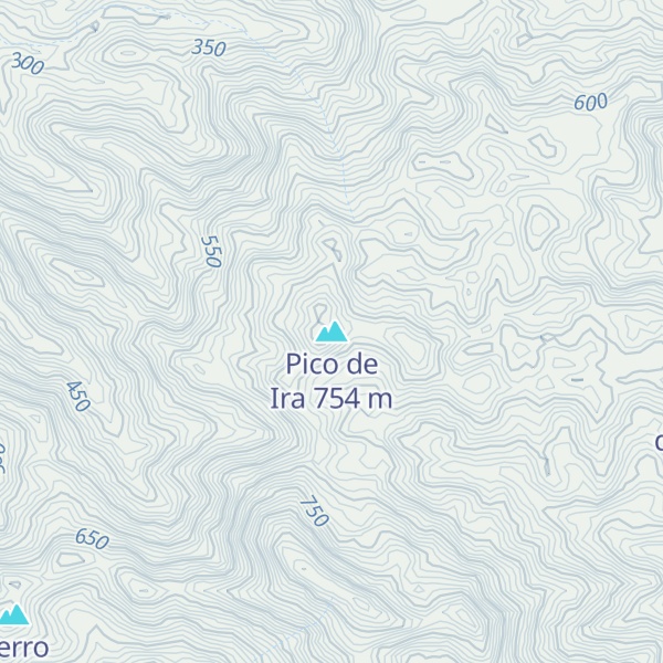 Map of Pico de Ira