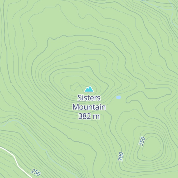 Map of Sisters Mountain