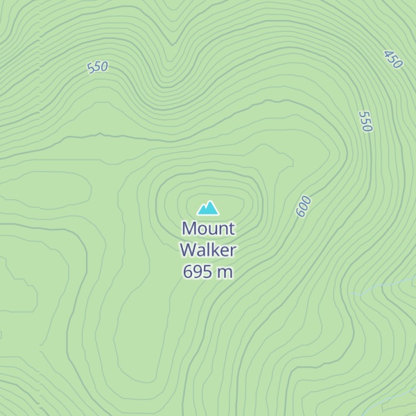 Map of Mount Walker