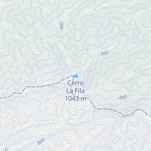 Map of Cerro La Fila