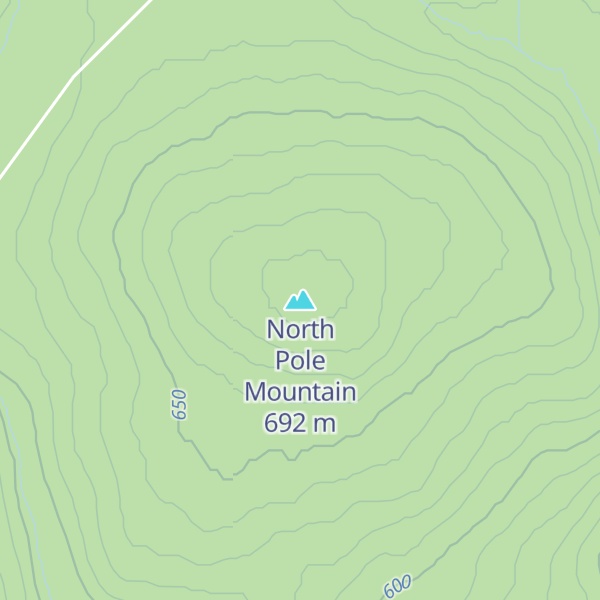 Map of North Pole Mountain
