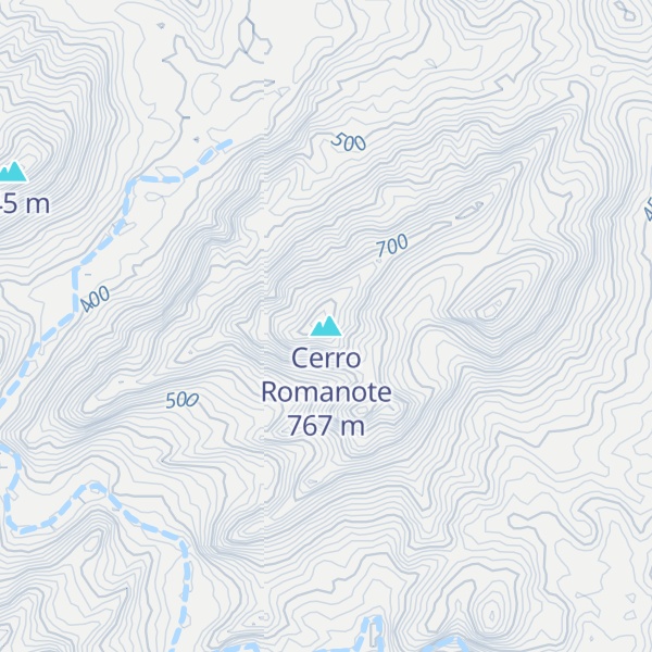 Map of Cerro Romanote