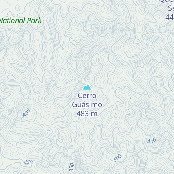 Map of Cerro Guásimo