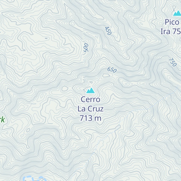Map of Cerro La Cruz