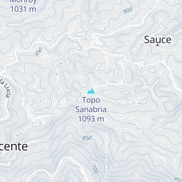 Map of Topo Sanabria