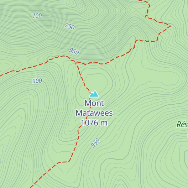 Map of Mont Matawees