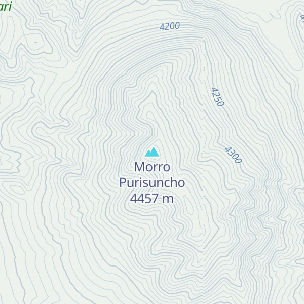 Map of Morro Purisuncho