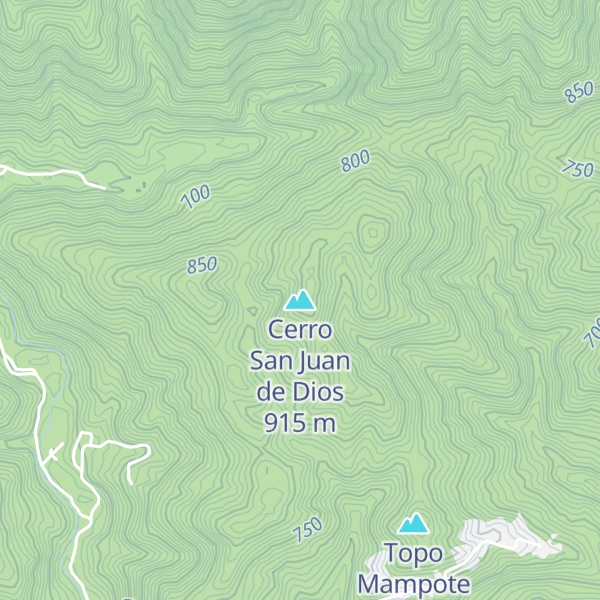 Map of Cerro San Juan de Dios