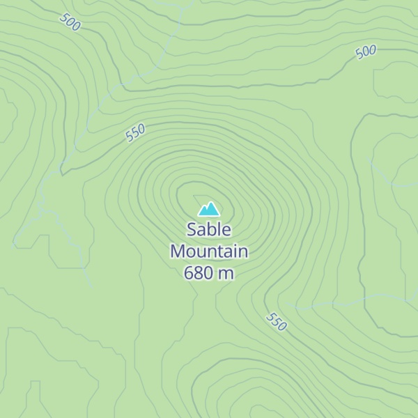Map of Sable Mountain