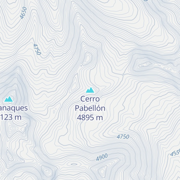 Map of Cerro Pabellón