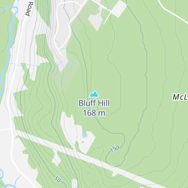 Map of Bluff Hill