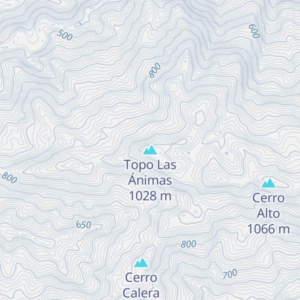 Map of Topo Las Ánimas