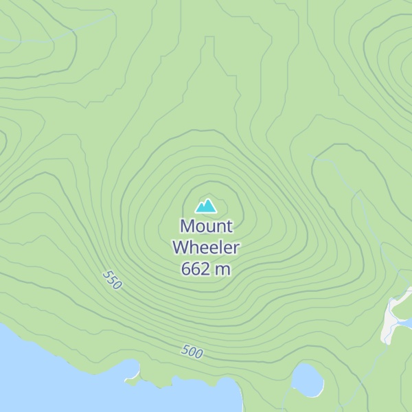Map of Mount Wheeler