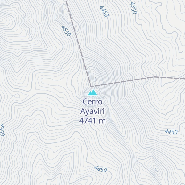 Map of Cerro Ayaviri