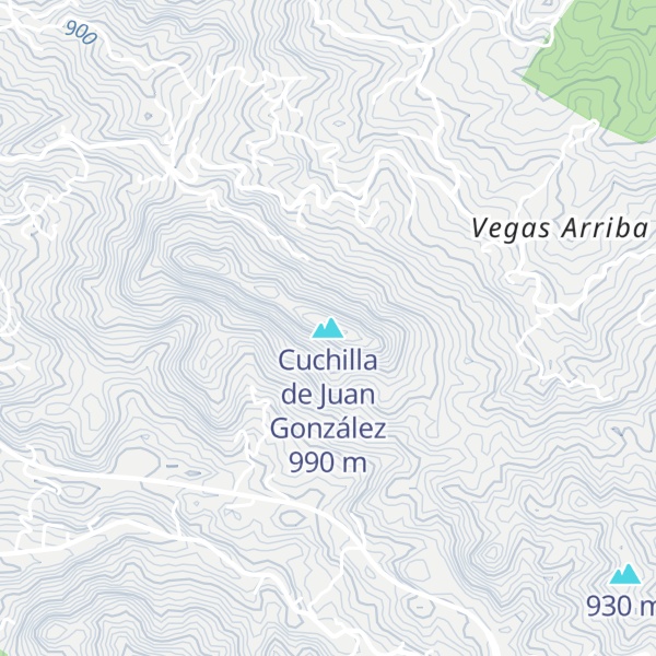 Map of Cuchilla de Juan González