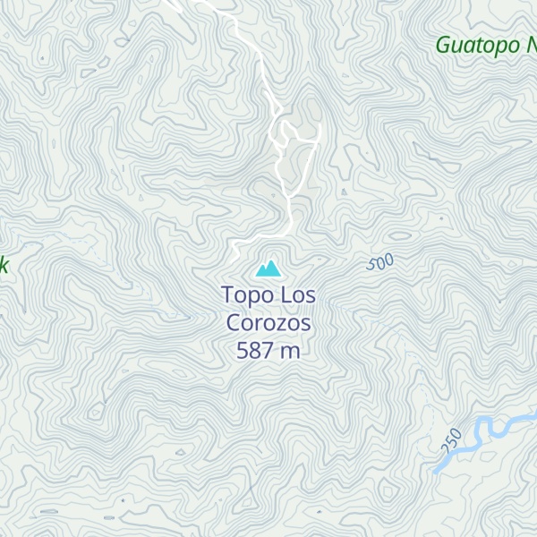 Map of Topo Los Corozos