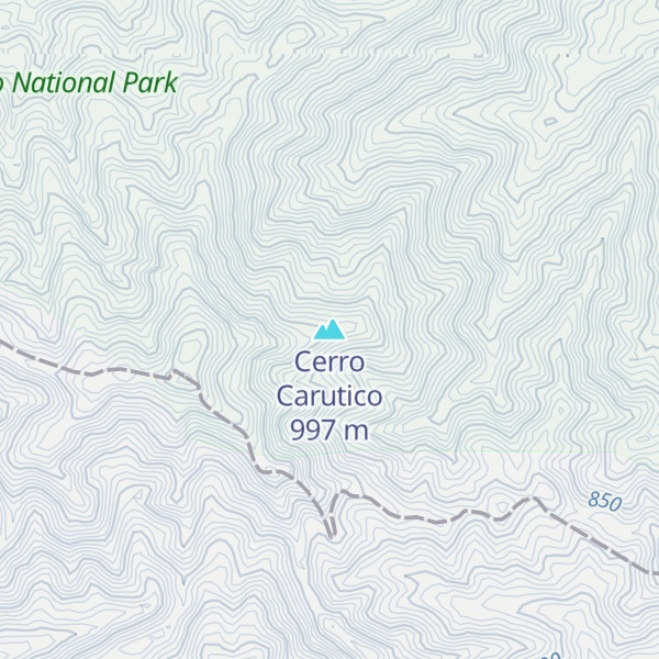 Map of Cerro Carutico