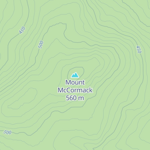Map of Mount McCormack