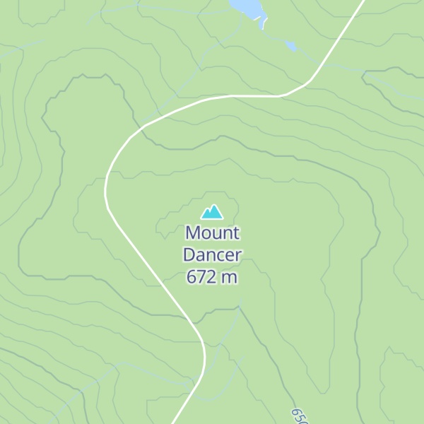 Map of Mount Dancer