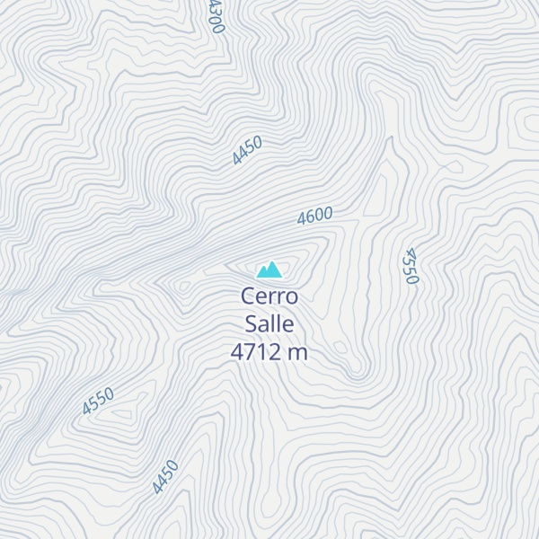 Map of Cerro Salle
