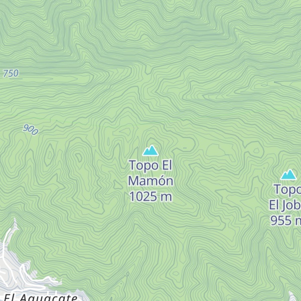 Map of Topo El Mamón