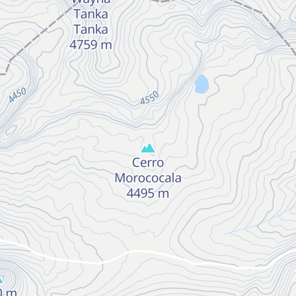 Map of Cerro Morococala