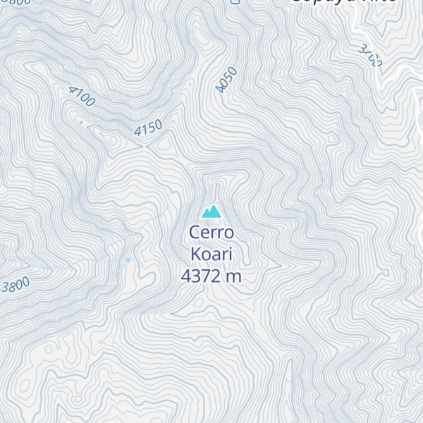 Map of Cerro Koari