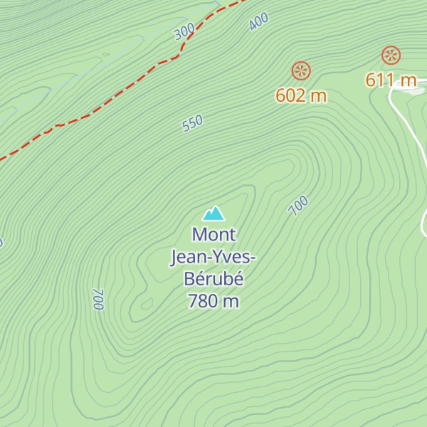 Map of Mont Jean-Yves-Bérubé